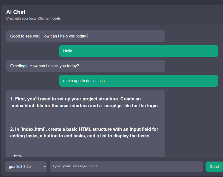 ChatOllama API Project